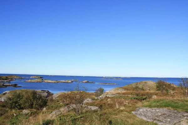 Дорога Атлантического Океана Расположенная Норвегии Является Впечатляющей Дорогой — стоковое фото