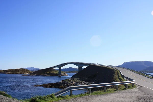 Atlantic Ocean Road Located Norway Spectacular Road Stock Image