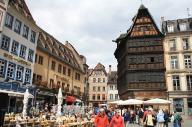 Strasbourg, a city in northern France bordering Germany.
