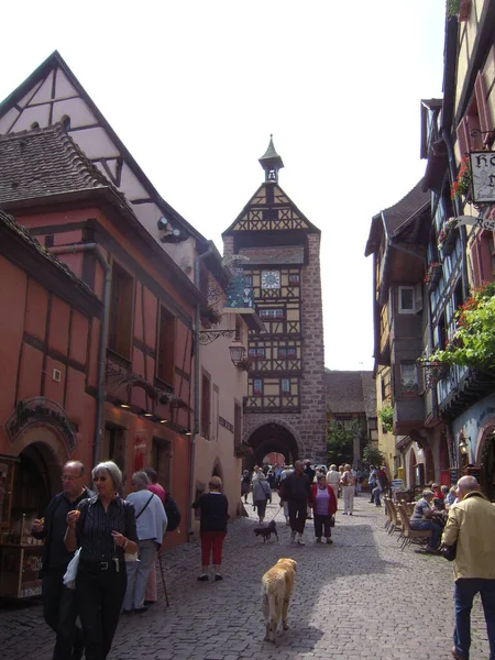 Riquewihr French Town Located Alsace Area — стоковое фото