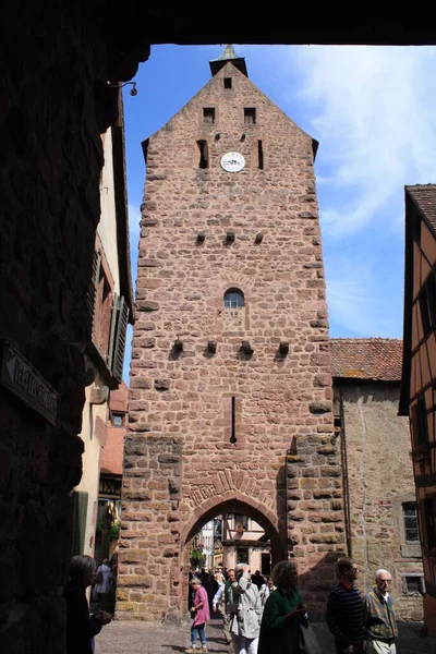 Riquewihr French Town Located Alsace Area — стоковое фото