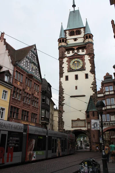 Φράιμπουργκ Μια Πόλη Μια Όμορφη Μεσαιωνική Συνοικία Στη Μέση Του — Φωτογραφία Αρχείου