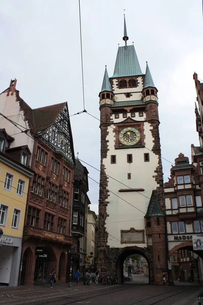 Freiburg City Beautiful Medieval Quarter Middle Black Forest Germany — Stock Photo, Image