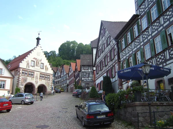 Schiltach 一个非常可爱的德国小镇 — 图库照片
