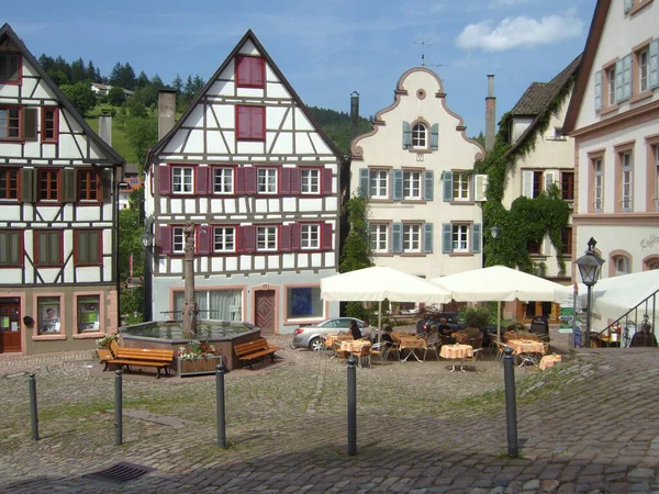 Schiltach Çok Şirin Küçük Bir Alman Kasabası — Stok fotoğraf