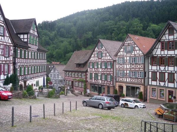 Schiltach Uma Cidadezinha Alemã Muito Gira — Fotografia de Stock