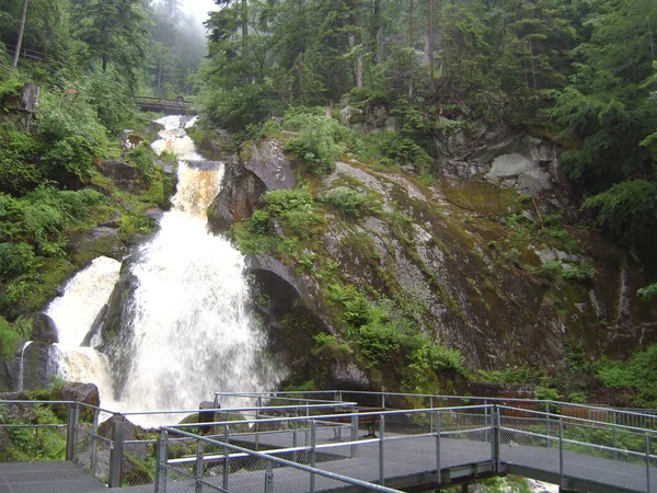 Triberg Ciudad Del Bosque Negro Con Sus Relojes Cuco Cascadas — Foto de Stock