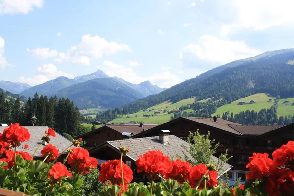 Alpbach Miasto Tyrolu Austria — Zdjęcie stockowe