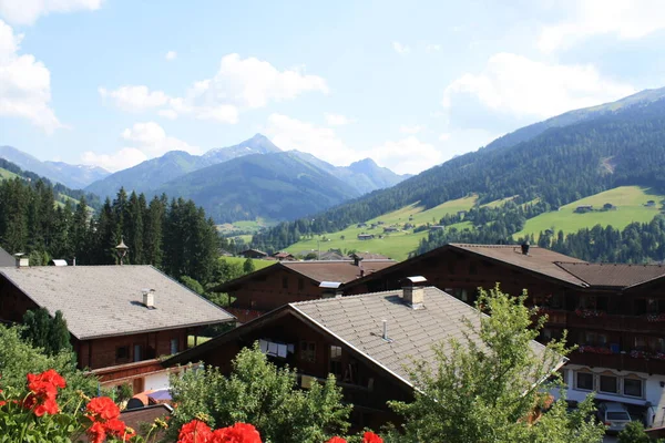 Alpbach Μια Πόλη Στην Περιοχή Του Τιρόλο Αυστρία — Φωτογραφία Αρχείου