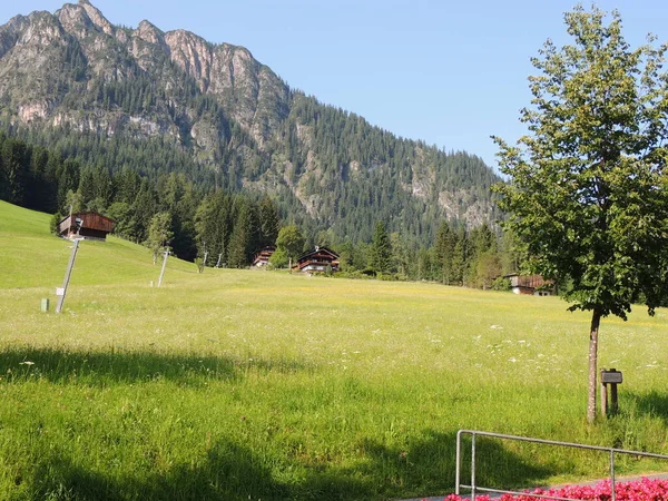 Alpbach Miasto Tyrolu Austria — Zdjęcie stockowe