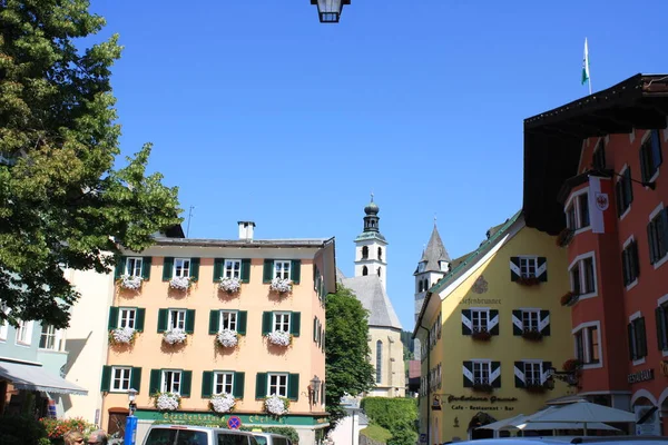 Kitzbuhel Μια Πόλη Στο Αυστριακό Τιρόλο — Φωτογραφία Αρχείου