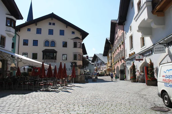 Kitzbuhel Місто Австрійському Тіролі — стокове фото