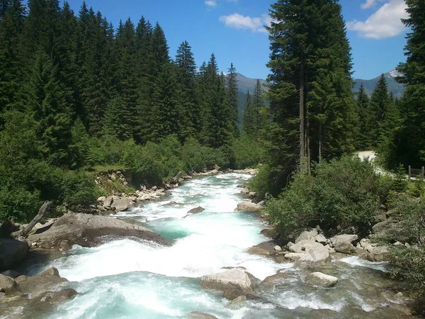 Krimml Watervallen Hoogste Waterval Van Oostenrijk — Stockfoto