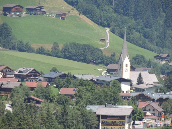 Krimml Falls Nejvyšší Vodopád Rakousku — Stock fotografie