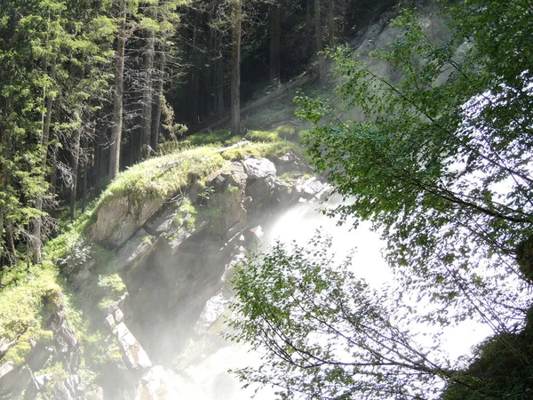 Krimml Falls Cascada Más Alta Austria — Foto de Stock