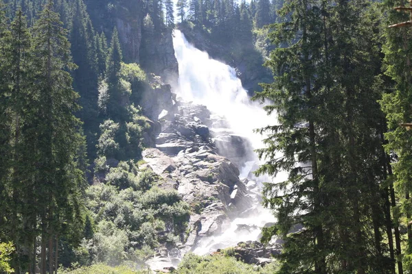 Krimml Falls Cascada Más Alta Austria — Foto de Stock