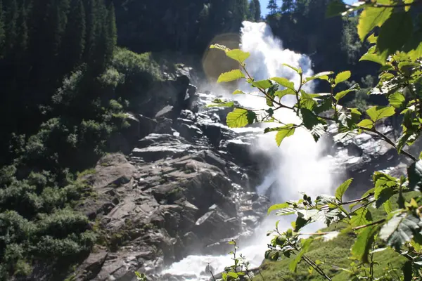 Krimml Falls Cascata Più Alta Austria — Foto Stock