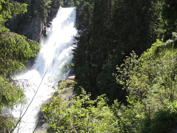 Krimml Falls Cascata Più Alta Austria — Foto Stock