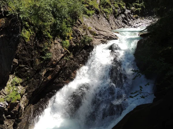 Caratas Krimml Maior Cachoeira Áustria — Fotografia de Stock