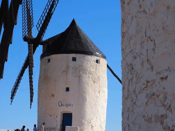 Consuegra Ville Espagnole Célèbre Pour Ses Moulins Vent — Photo