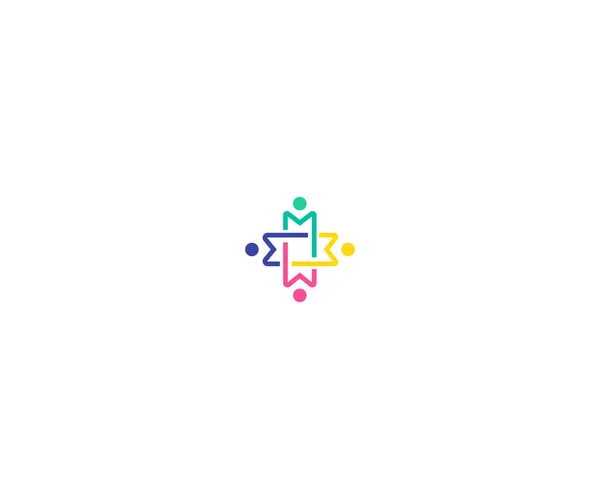 Сімейний Дизайн Логотипу Векторний Шаблон — стоковий вектор