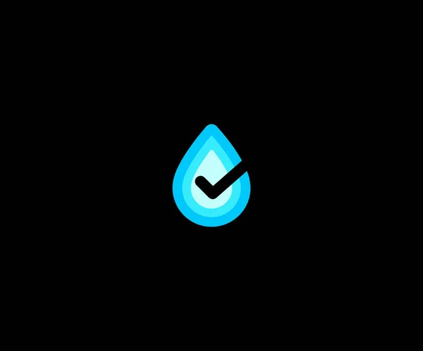 Wasser Logo Design Vektor Vorlage — Stockvektor