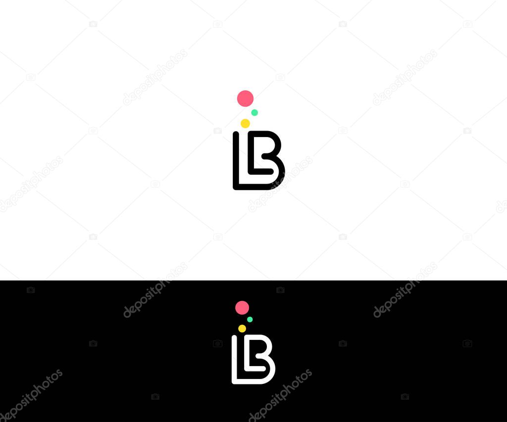 BL Letter Logo Design vector Template
