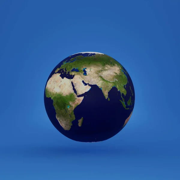 Planet Erde Globus Mit Blauem Hintergrund Elemente Dieses Bildes Stammen — Stockfoto