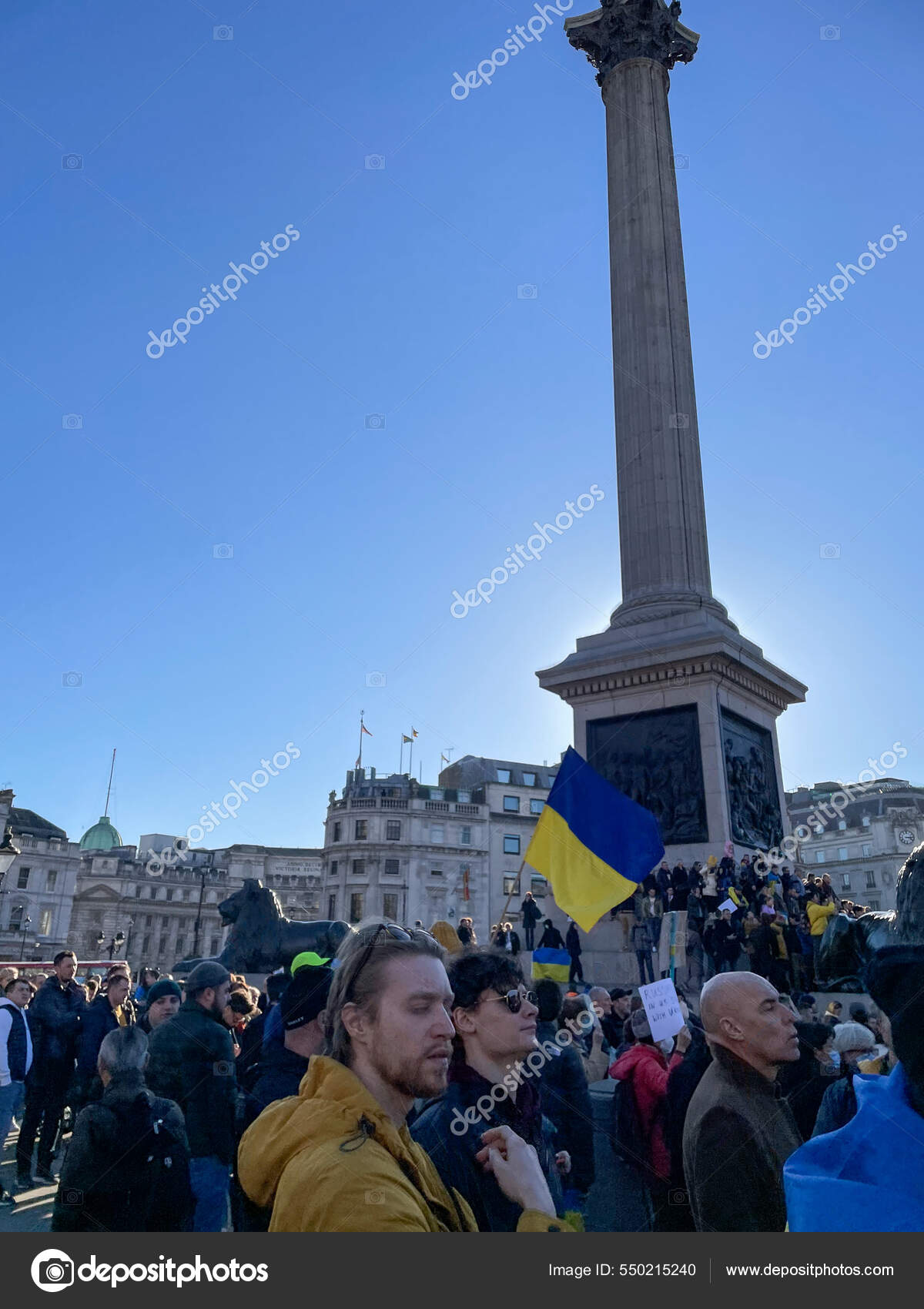 Англия Лондон 2022 Украинцы Живущие Лондоне Протестуют Против Вторжения Русских – Стоковое редакционное фото © standwithukraine #550215240