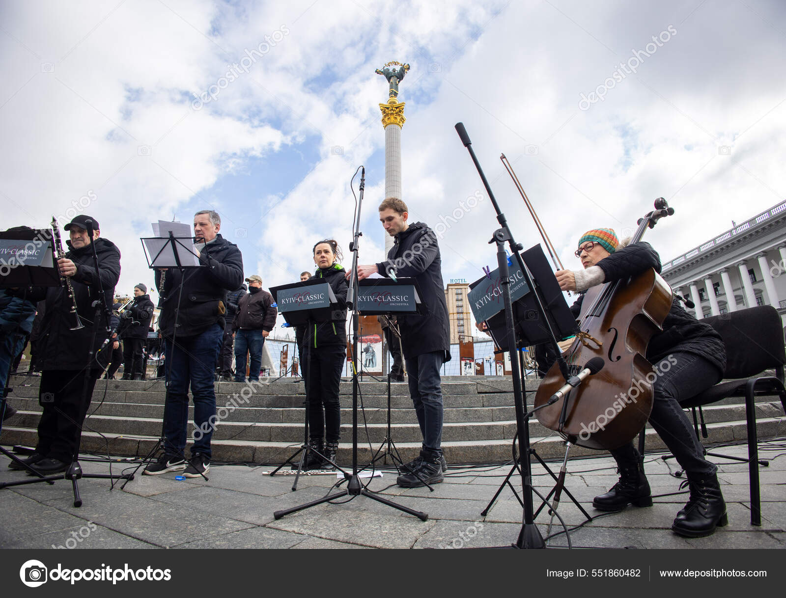Kyiv Ukraine March 2022 Concert Free Sky Maidan Nezalezhnosti Kyiv