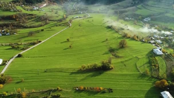 Aerial Footage Artvin Cevizli Village Streams Drone — 图库视频影像