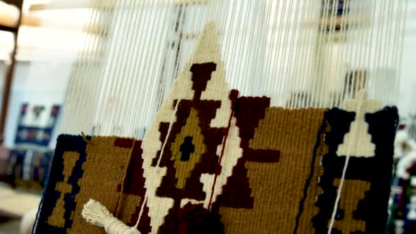 Kilim Tkalcovské Dílny Krásné Koberce Turecku — Stock video