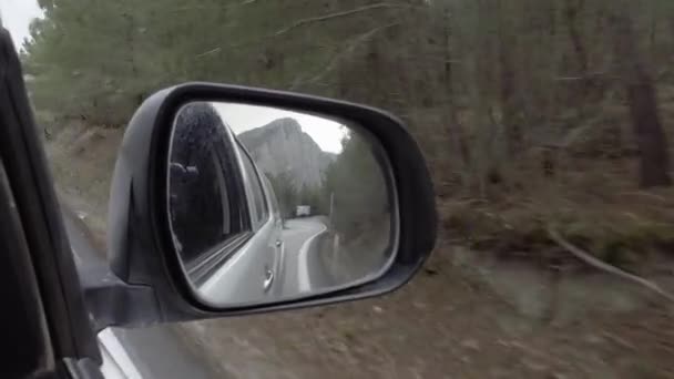 Reflection Right Mirror Pickup Truck — Stock Video