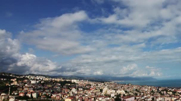 Turquía Trabzon City Center Time Lapse Boztepe — Vídeos de Stock