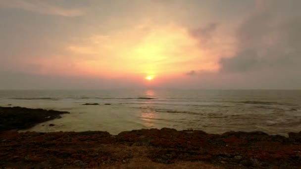 Cape Yason Ordu Türkiye Den Sunset Zaman Süreleri — Stok video
