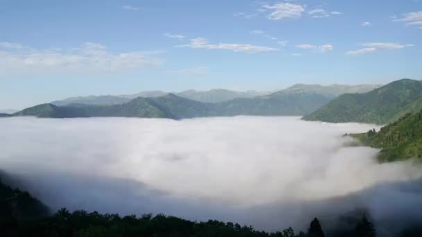 Rize Time Lapse Blå Himmel Tiden Förbi Molnen Filmatisk — Stockvideo