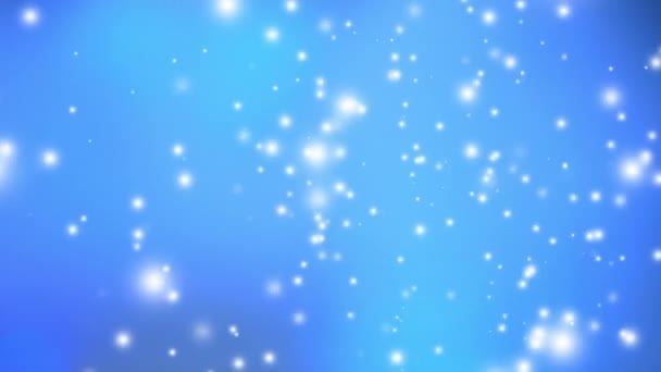 Christmas Animated Background Falling Snowflakes Copy Space Beautiful Festive Winter — Stock Video