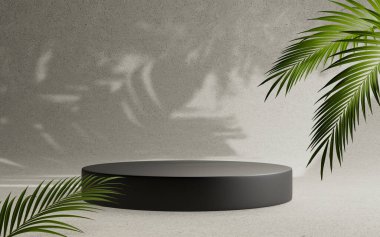 3d soyut platform podyum ürün sunum arkaplanı oluşturma