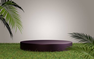 3d soyut platform podyum ürün sunum arkaplanı oluşturma