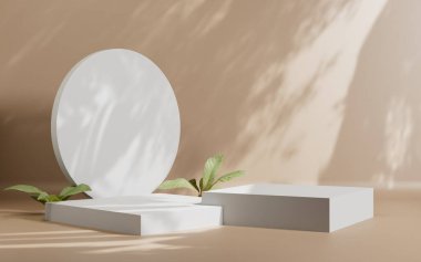 3d soyut platform podyum ürün sunum arkaplanı oluşturma