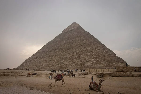 Giza Pyramids Outdoor Shot — ストック写真