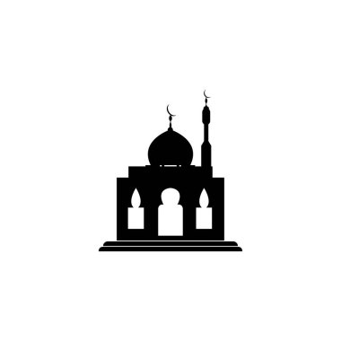 cami simgesi logo resim vektör illüstrasyonu