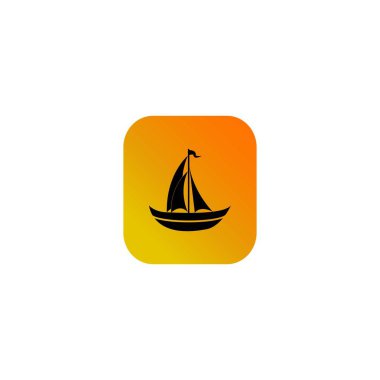 gemi simgesi tasarımı illüstrasyonu