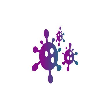 Virüs simgesi tasarımı illüstrasyonu