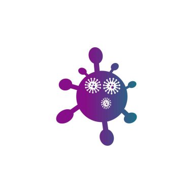 Virüs simgesi tasarımı illüstrasyonu