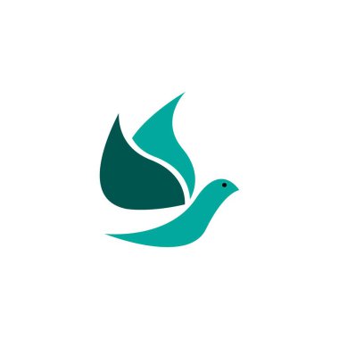 kuş logosu çizimi tasarımı