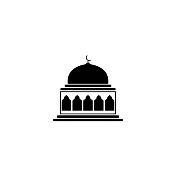 Mosquée Icône Logo Image Vecteur Illustration — Image vectorielle