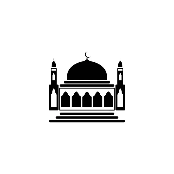 Mosquée Icône Logo Image Vecteur Illustration — Image vectorielle