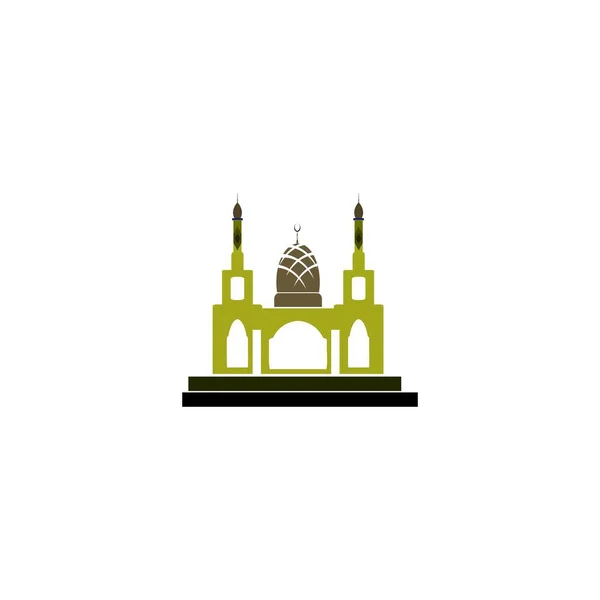 Moskee Logo Afbeelding Vector Illustratie — Stockvector