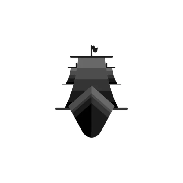 Hajó Logójának Ikonja — Stock Vector